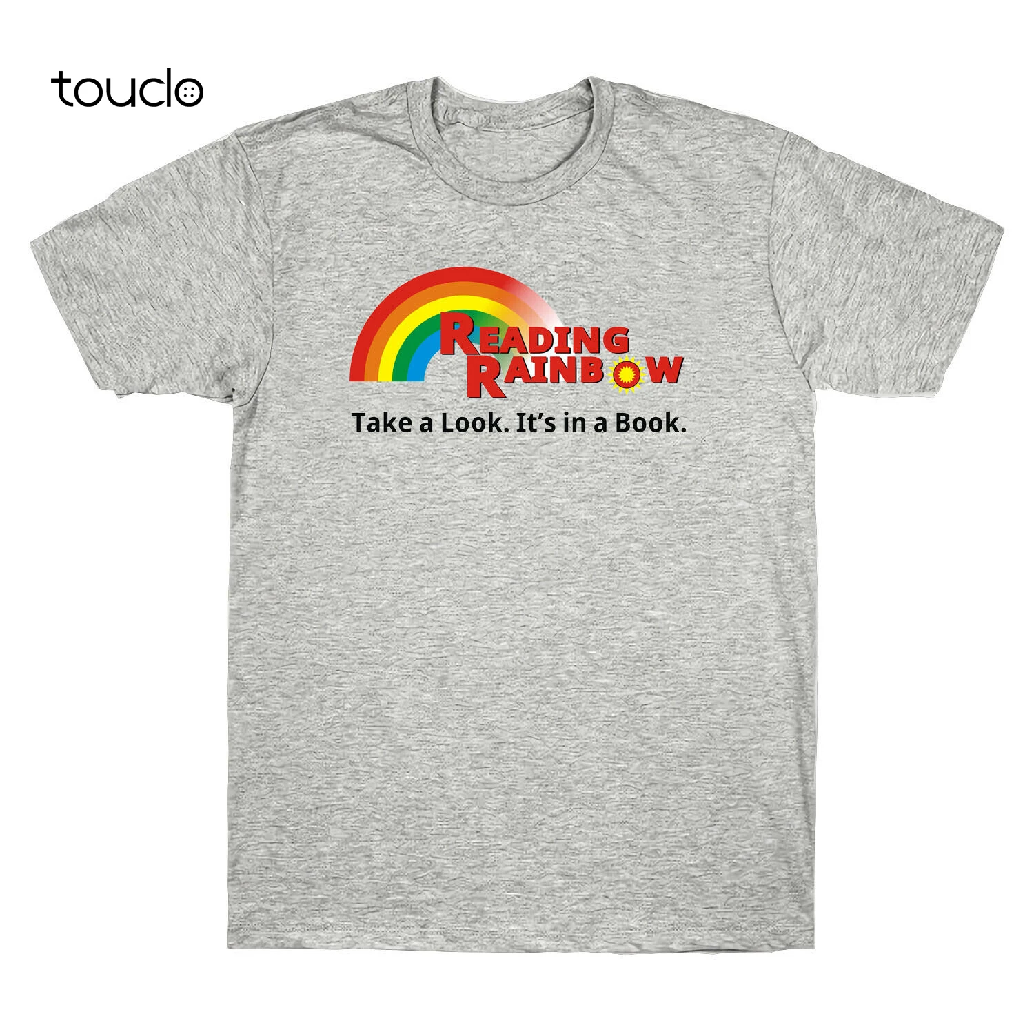 

Reading Rainbow Take A Look It's In A Book Tee Men's Cotton Short Sleeve T-Shirt t shirts for women