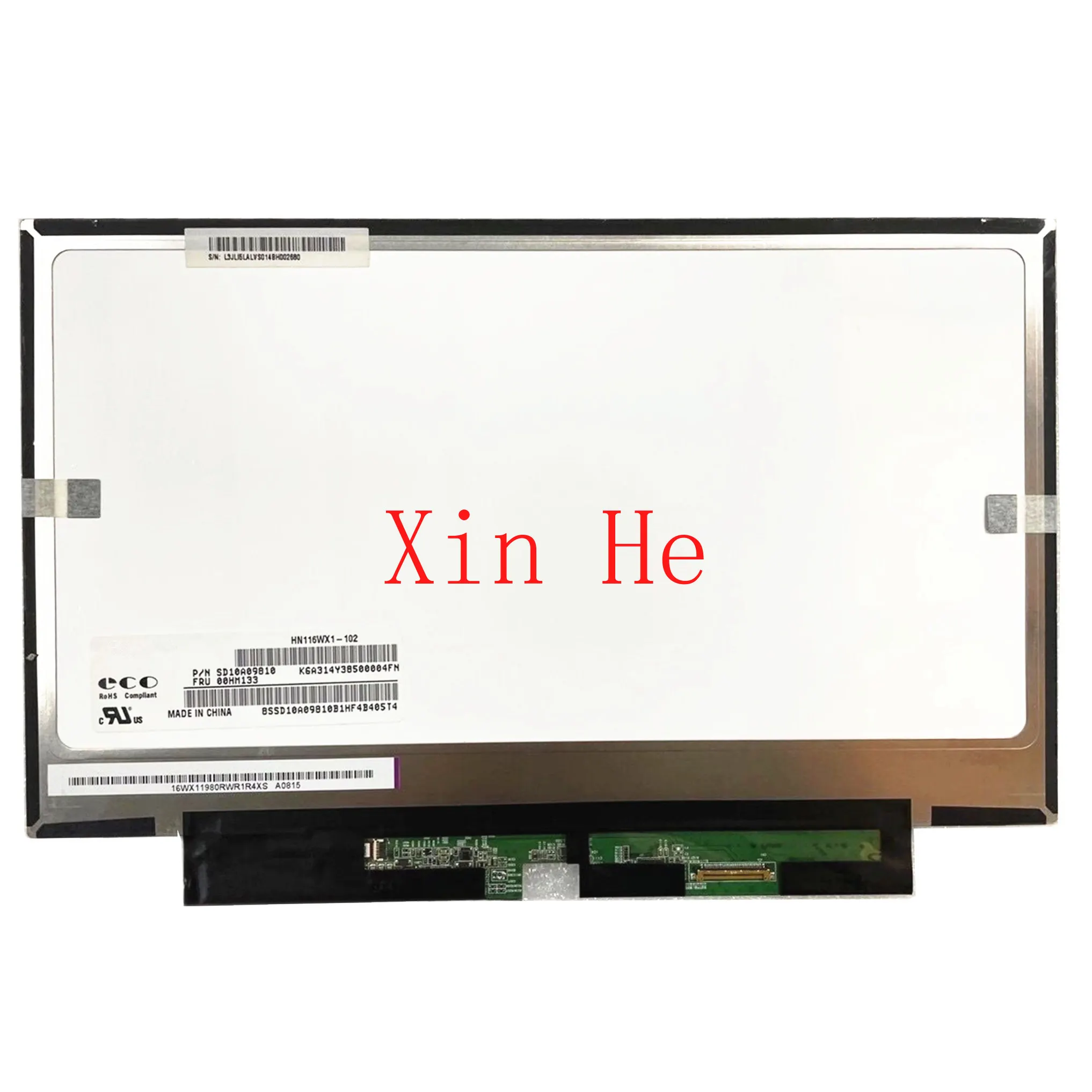 

HN116WX1-102 подходит для LP116WH6-SPA1 11,6 ''ЖК-экрана ноутбука 1366*768 EDP 30 PIN