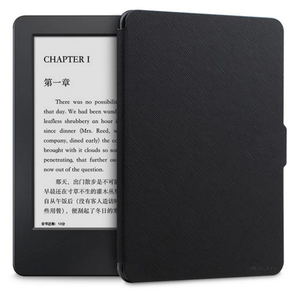 Чехол Slim Cover для электронной книги Amazon Kindle Paperwhite 1/2/3 из кожи, 6 дюймов, с пленкой и стилусом.