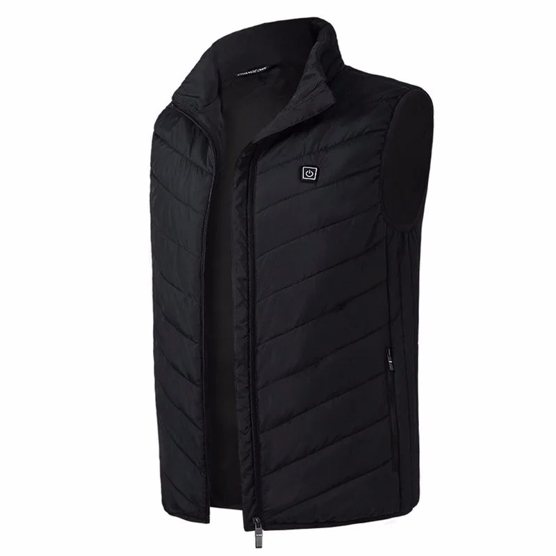 

Safely USB Electric Heated Vest For Man Women WInter Vest Thermal Waistcoat Outdoor Sports Sleeveless Jacket Charging Vest Cloth