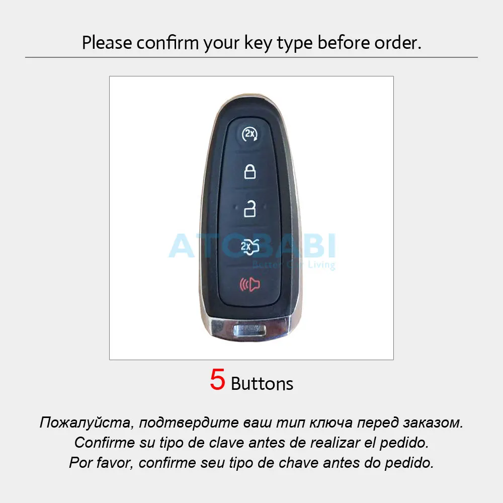 Кожаный чехол для автомобильного ключа Ford C Max Edge удаленное управление гибкий