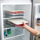 Контейнер для хранения еды в холодильнике с крышкой, герметичный контейнер для хранения свежести еды, хранения яиц, рыбы, органайзер для свежести, чехол