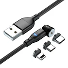 Поворачивающийся на 540 градусов Магнитный кабель ZUIDID Micro USB Type C телефонный кабель для iPhone 12 Pro MAX XS Max USB зарядный кабель