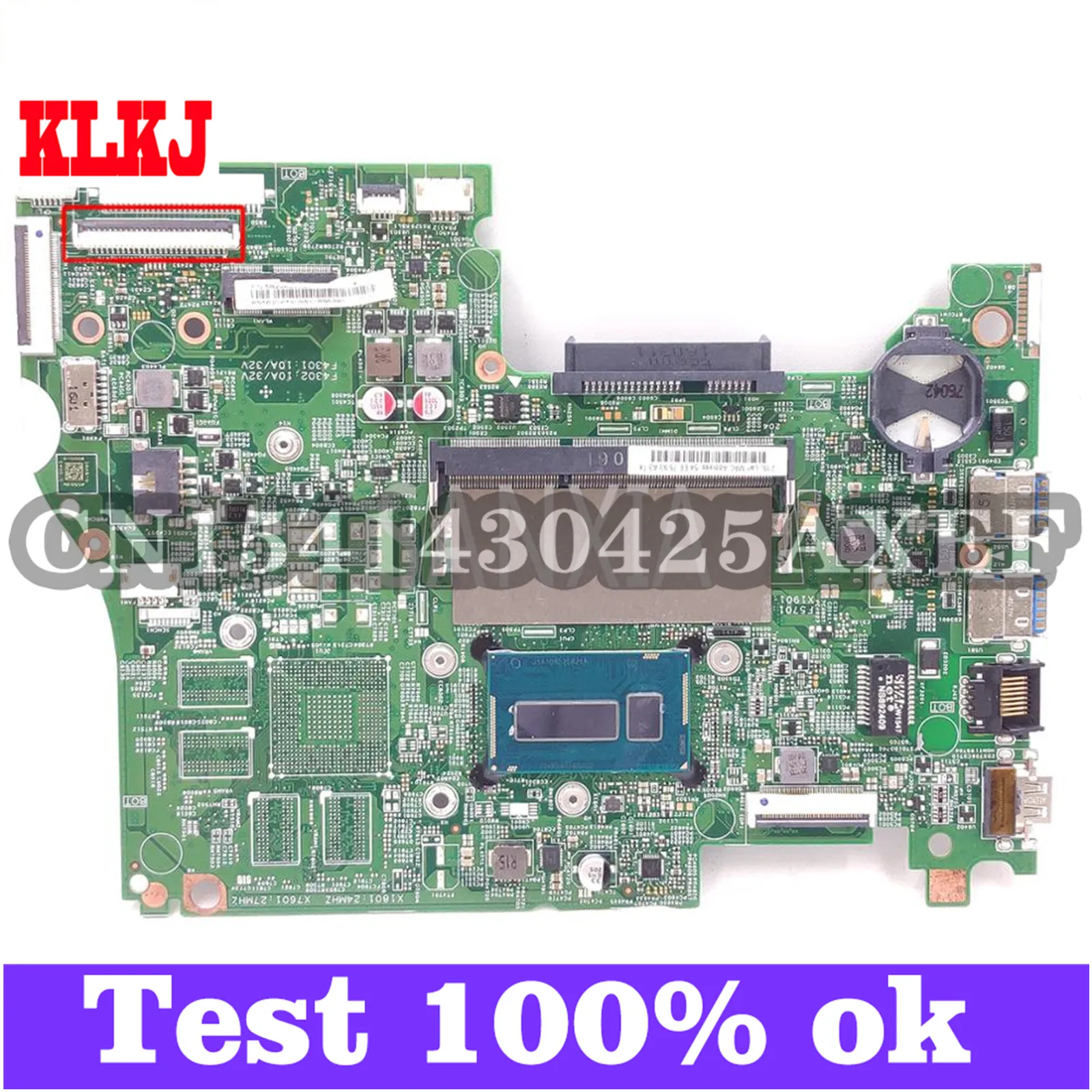 

KLKJ 14217-1M Laotop Motherboard For Lenovo S41-70 Original Mainboard I7-5500U