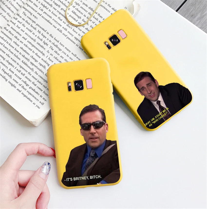 Забавный чехол для телефона с изображением Майкла Скотта в офисе Humor 5 Samsung s8 s8plus s9