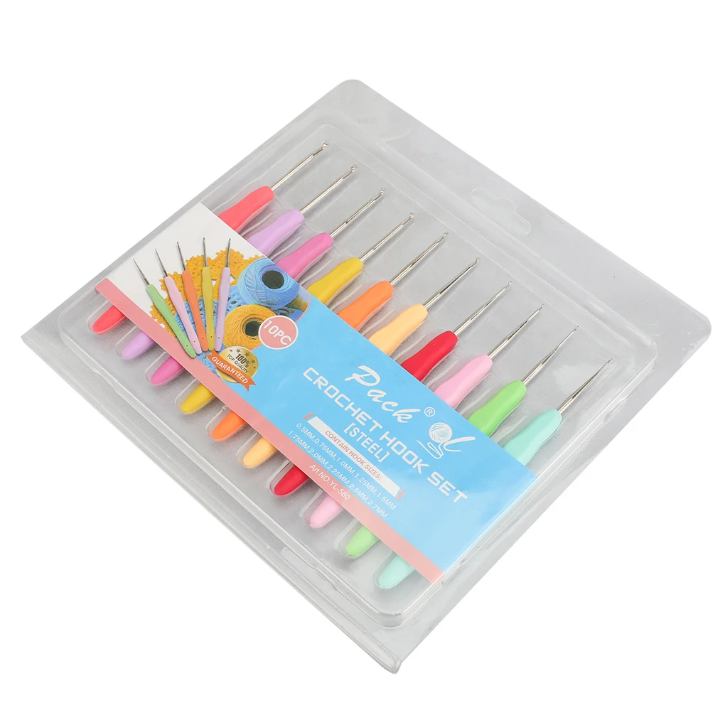10 шт. набор кружевных крючков для вязания крючком небольшого размера мягкие