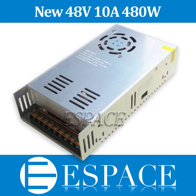 Новая модель 48V 10A 480W Драйвер импульсного источника питания для