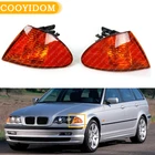 Автомобильный угловой светильник указателя поворота, габаритный светильник, s линзы, индикатор сигнала парковки, янтарная лампа для BMW 3 серии E46 1999-2001 63136902765