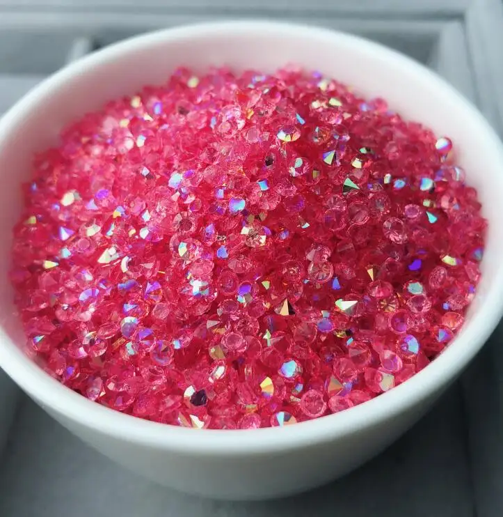 pink ab Ss12 3 мм прозрачные стразы, 14400 шт./лот, домашнее украшение красочный Свободные Стразы точечные камни стразы для дизайна ногтей разные цвета - Цвет: pink ab