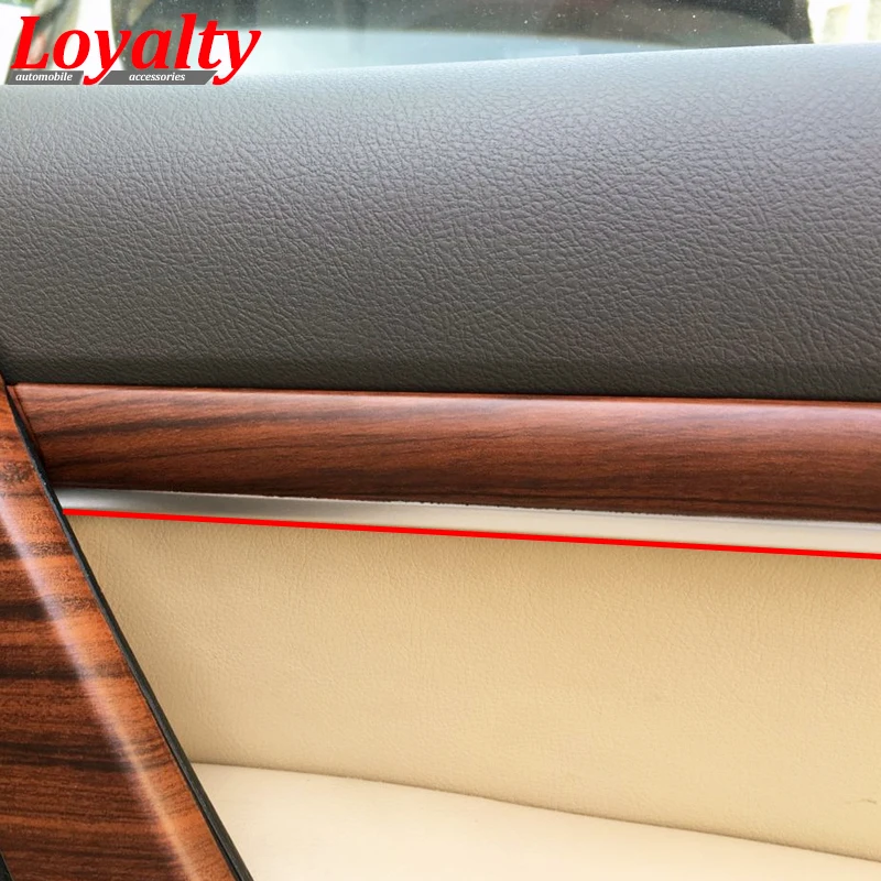 Лояльность для Toyota Land Cuiser 2015 2016 2017 ореховая персиковая древесина Внутренняя