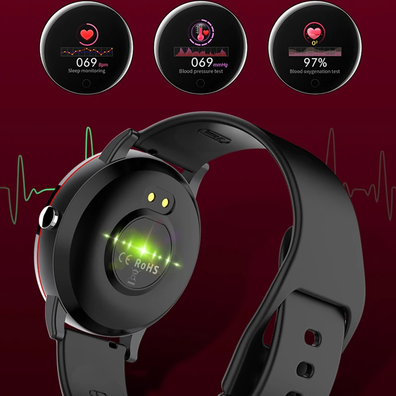 Geekbes WR14 Смарт часы 1 3 &quotips цветной экран Smartwatch металлический корпус IP67 умный