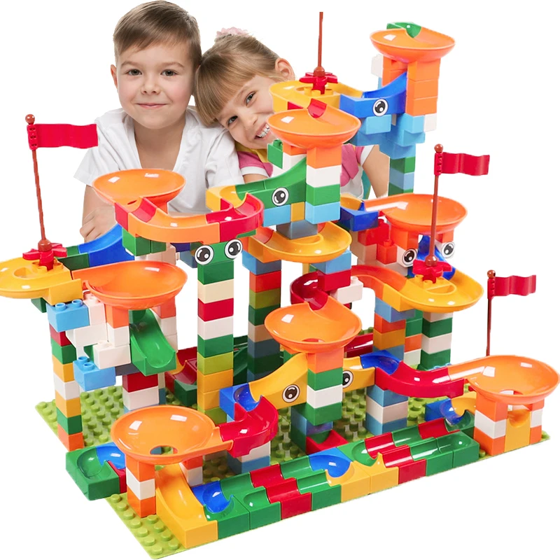 Конструктор Marble Race Run совместимый с конструктором воронка скользящие блоки