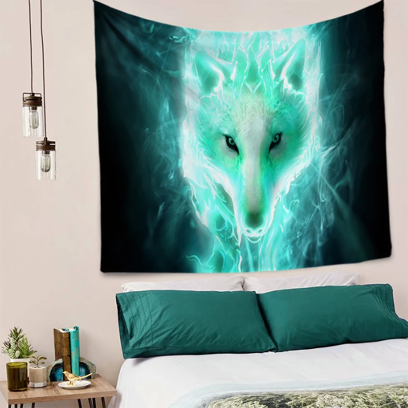 Удивительная Фантастическая лошадь волк тигр гобелены с изображением животных