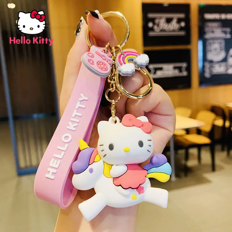

Hello Kitty Keychain Female Models Cute Pendant Personalized Accessories Exquisite Doll Lanyard