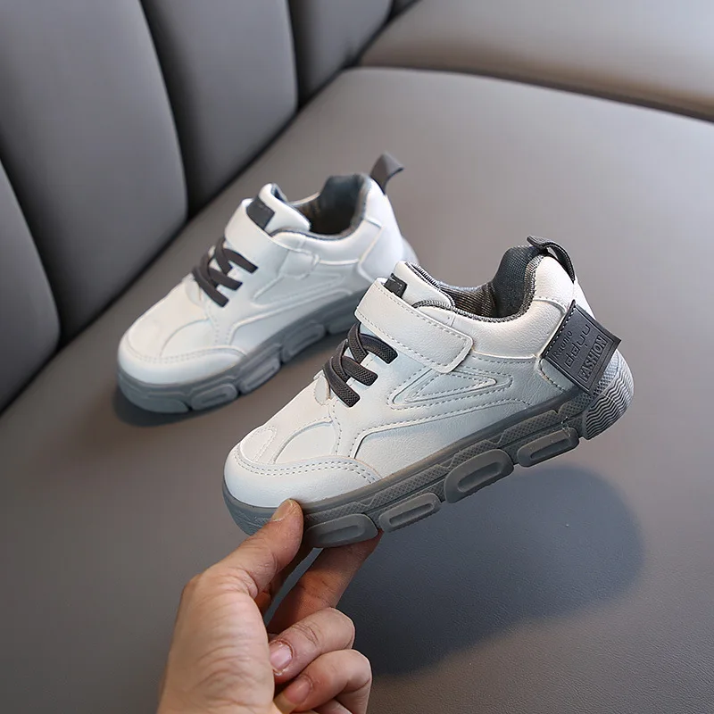 Кроссовки детские для мальчиков и девочек дышащие повседневная обувь белые