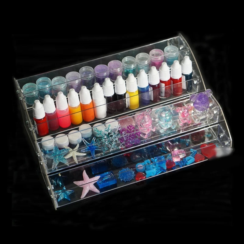 Органайзеры для бутылок с жидким пигментом 2-7 ярусов