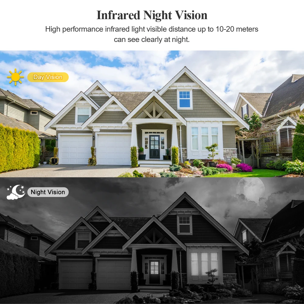 Techage 3MP 48V POE IP Камера видеонаблюдения Камеры Скрытого двухканальную аудиосвязь IP66