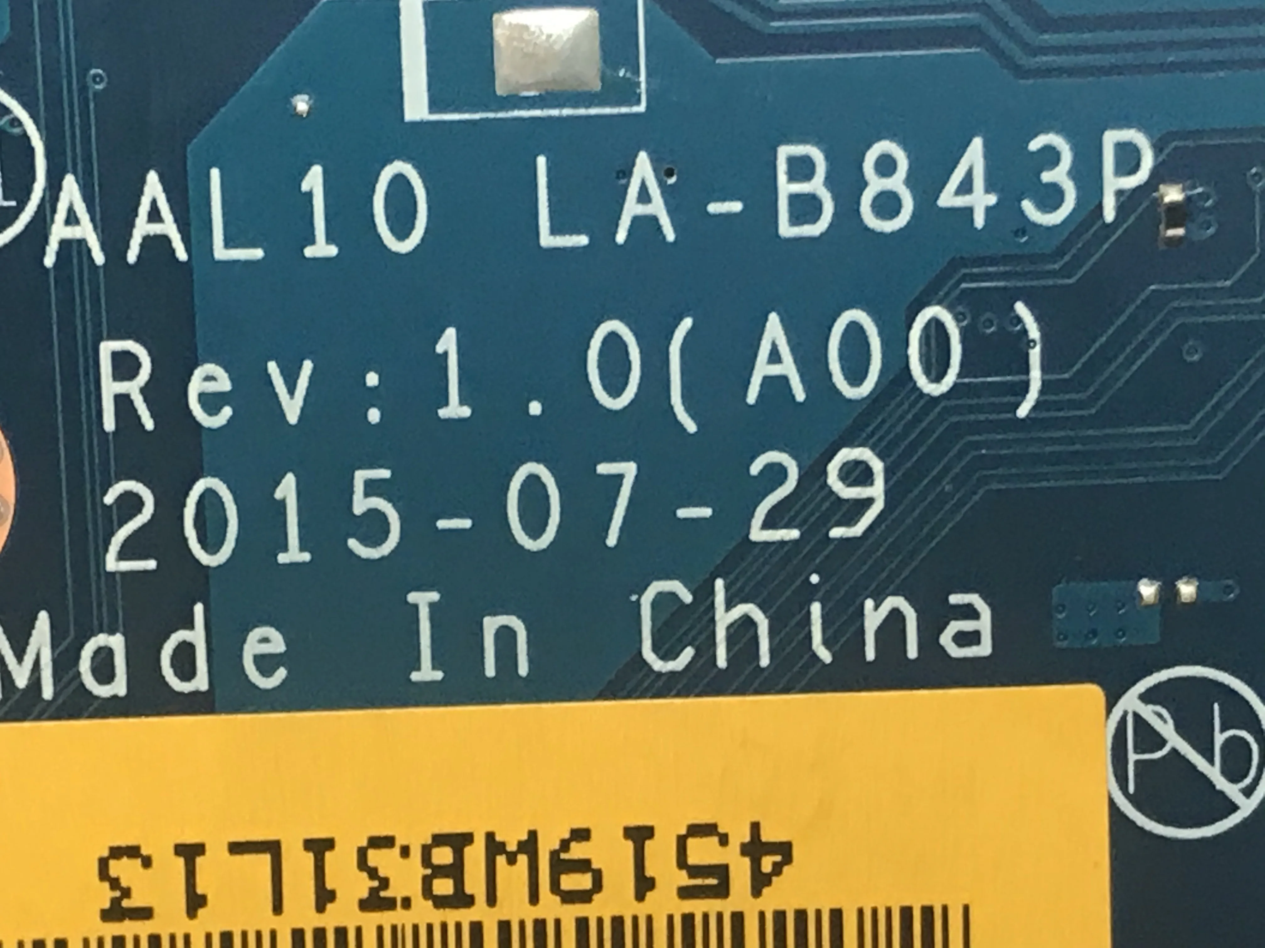 

FAST SHIPPING BRAND NEW AAL10 LA-B843P FOR DELL Inspiron 5578 5558 5458 PROCESSOR I5-5200U HDMI PORT