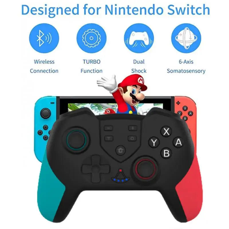 

Bluetooth-compatible Pro Gamepad for N-Switch NS Switch Pro Switch Console Wireless Gamepad Type-c Joystick Game Controller