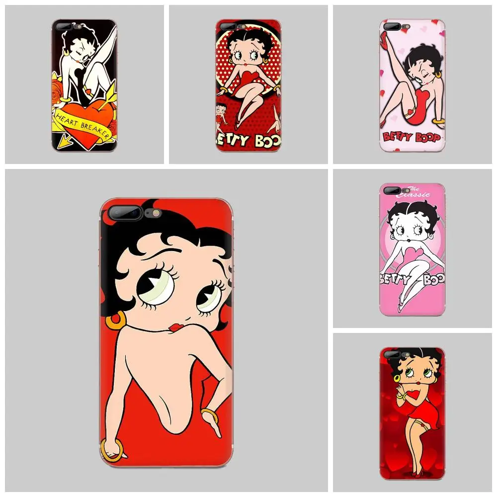 Мягкие ТПУ чехлы для мобильных телефонов Betty Doll Samsung Galaxy Note 5 8 9 S3 S4 S5 S6 S7 S8 S9 S10 5G mini