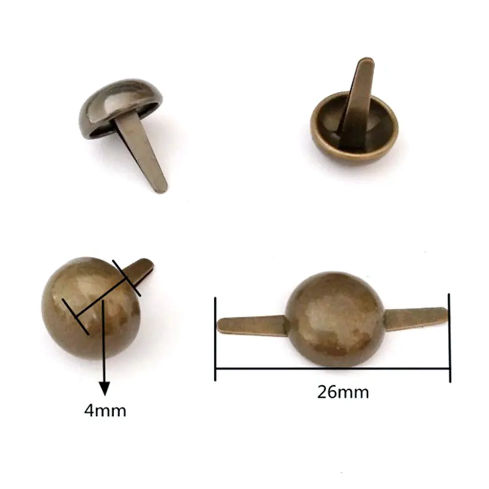 100 шт./упак. Защитная форма гриба ноги шпилька Кожа ремесло сумка Нижняя