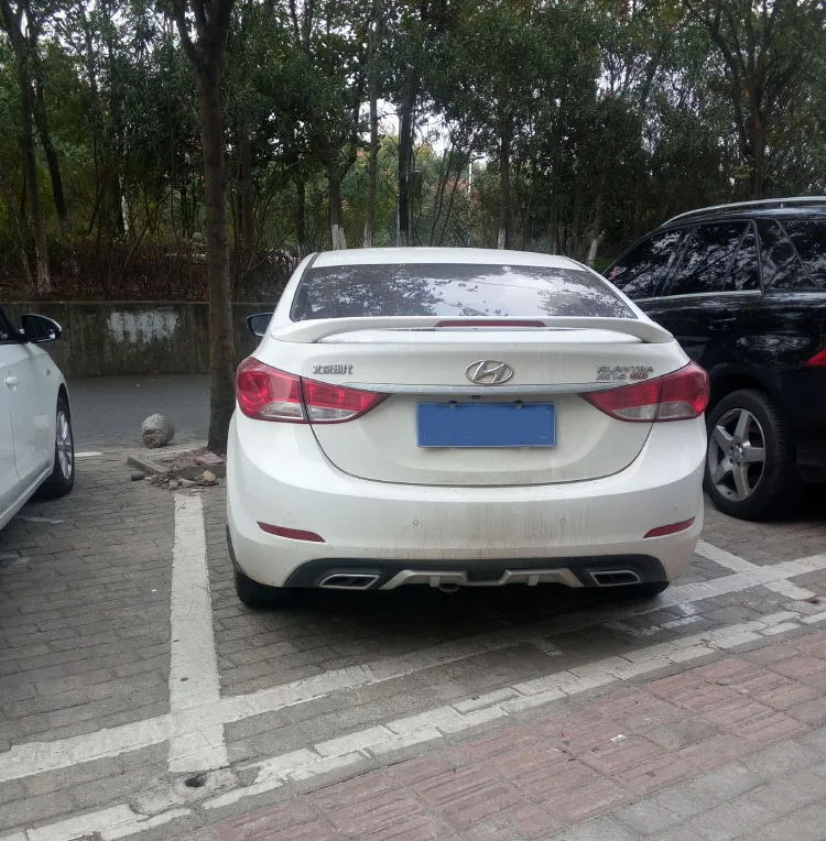 Спойлер для Hyundai Elantra с светильник Кой из АБС-материала праймер заднего крыла