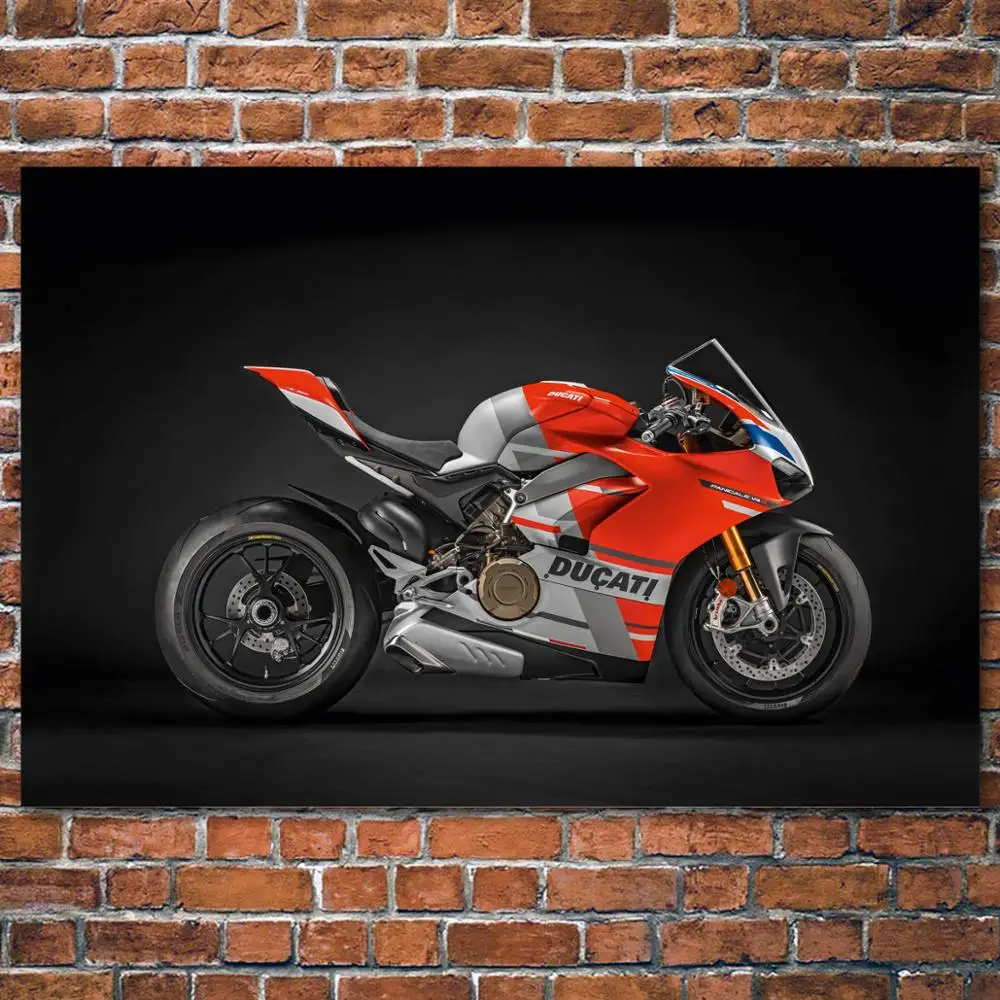 Картины в рамке сделай сам Супербайк 2019 Ducati Panigale V4 S картина с мотоциклом и