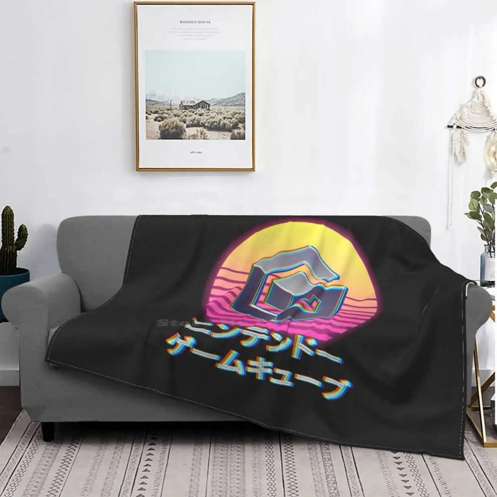 Sunny Vaporwave Gamecube 2020 Edition креативный дизайн удобное фланелевое одеяло консоль