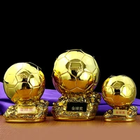 football cup soccer trophy gift resin crafts trophy final shooting athlete electroplating champions souvenirs golden ball award