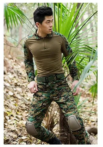 

Free shipping,Black Brand quality army frog suit,tactical military uniforme multicam men sets,acu,cp,mandrake combat