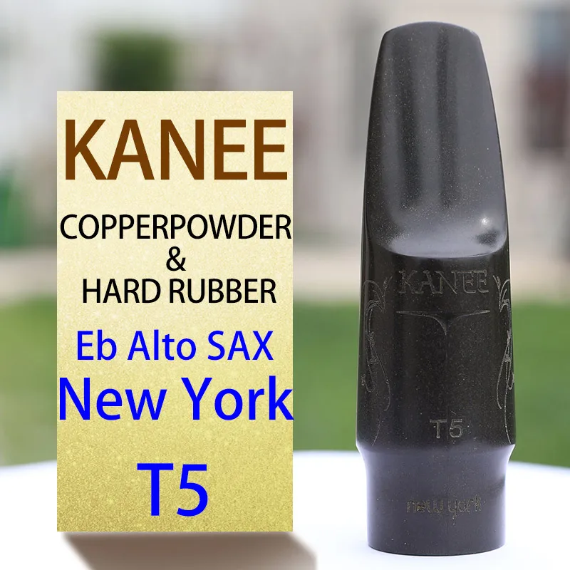 Kanee медный порошок и жесткий резиновый мундштук Eb Alto sax мундштук Bb Tenor sax мундштук Pop/Jazz - Цвет: Alto NY T5