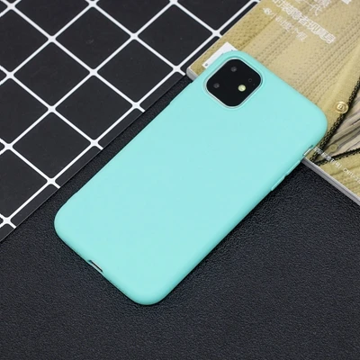 SZ-2 Силиконовый чехол для iPhone 11 Pro Max, чехол из мягкого ТПУ, матовый цветной чехол для телефона s, чехол для iPhone 6 7 8 Plus 6S XS Max XR X Etui - Цвет: SZ-2