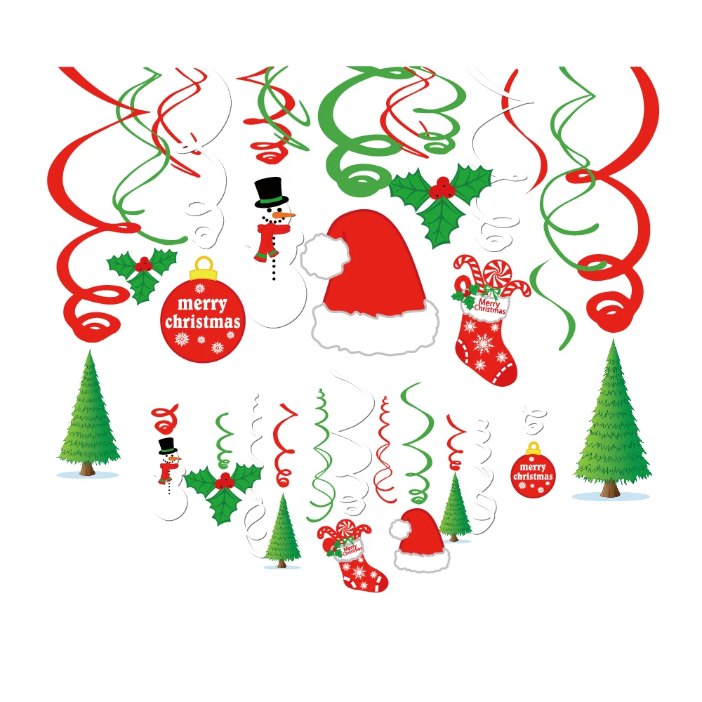 30 шт. рождественские украшения из фольги сделай сам вечерние для дома|Кулоны и