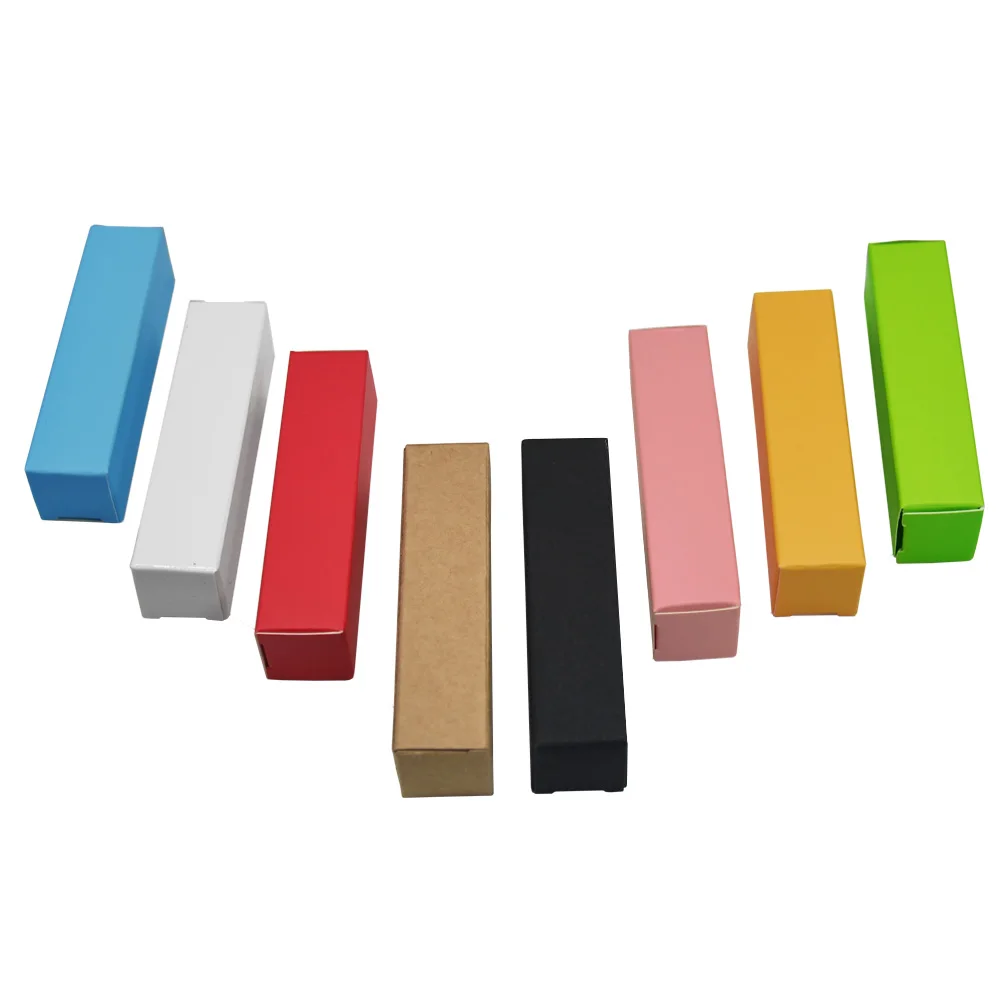 Пустая синяя мини коробка для поделок бумажная доска упаковочная ювелирных