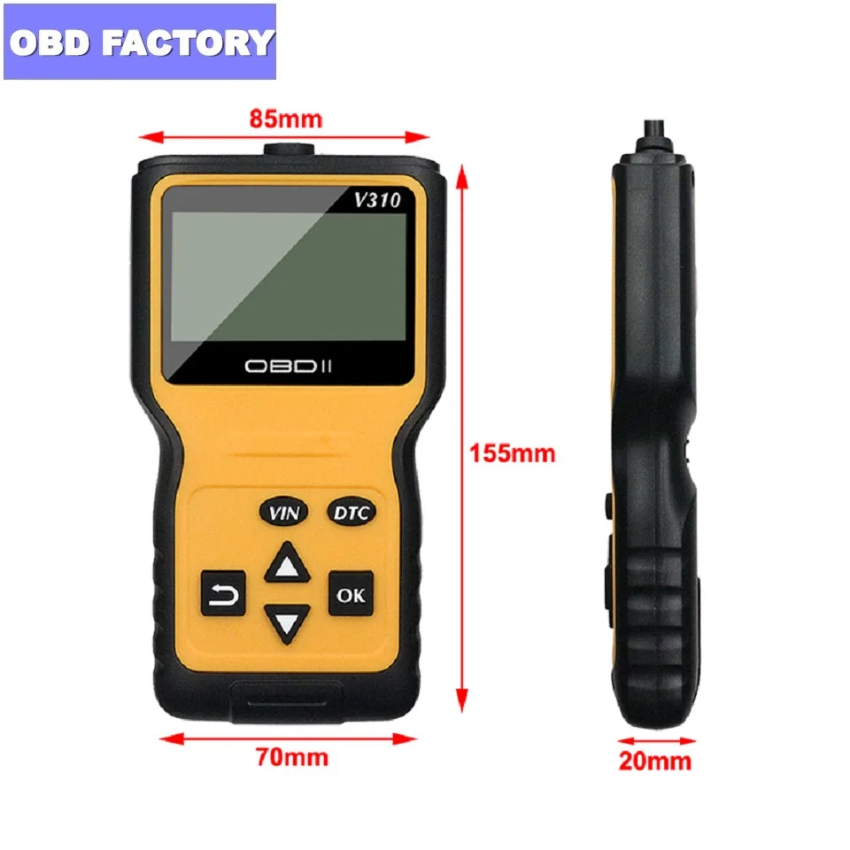 Universal Car OBD2 r V310 Car Scanne Diagnostic Scanner OBD 2 Code Car Diagnostic OBDll Tool Auto Diagnostic ScannerReader For