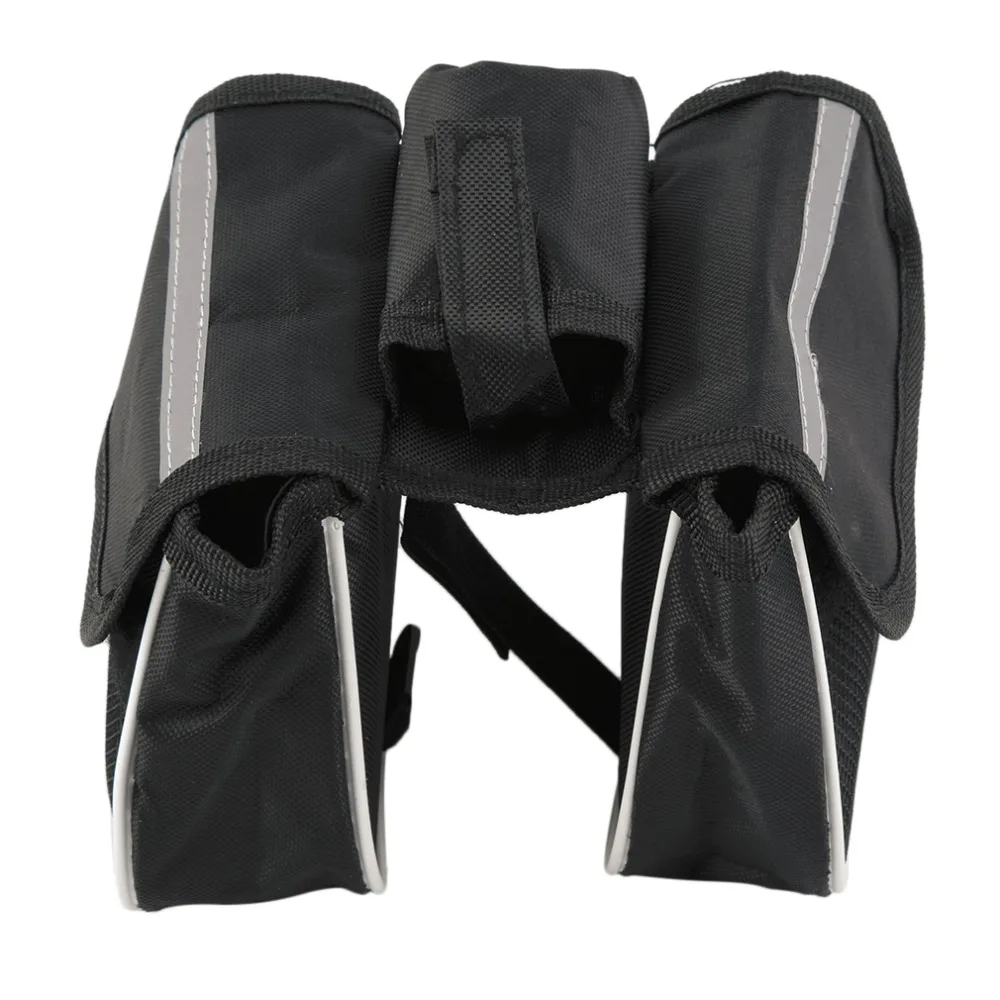 

Bicycle Cycling Frame Pannier Saddle Front Tube Bag Both Side Double Pouch drop shipping