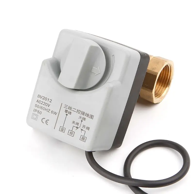 AC220V DN15 DN20 DN25 2-сторонний 3 провода Стандартный Электрический актуатор с ручным