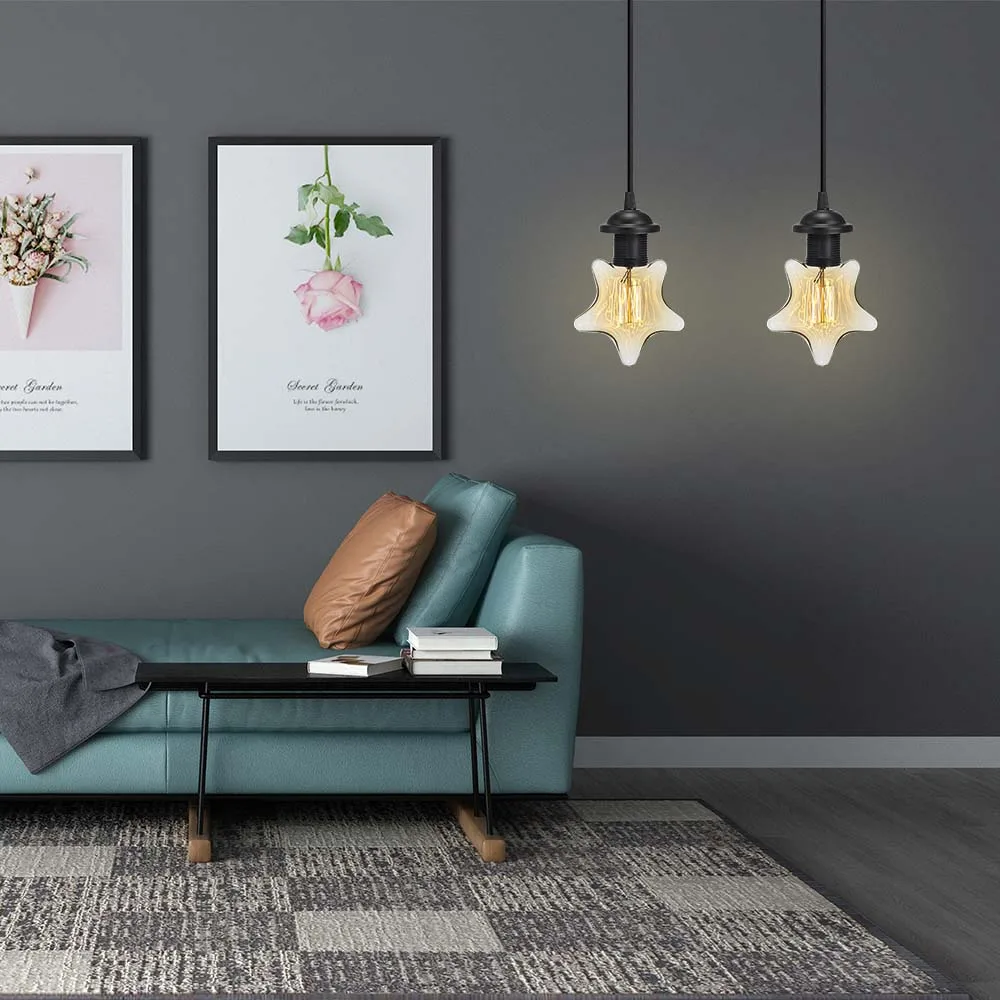 Black European Retro Bar Restaurant Simple Small Chandelier Coffee Shop Counter Light | Лампы и освещение