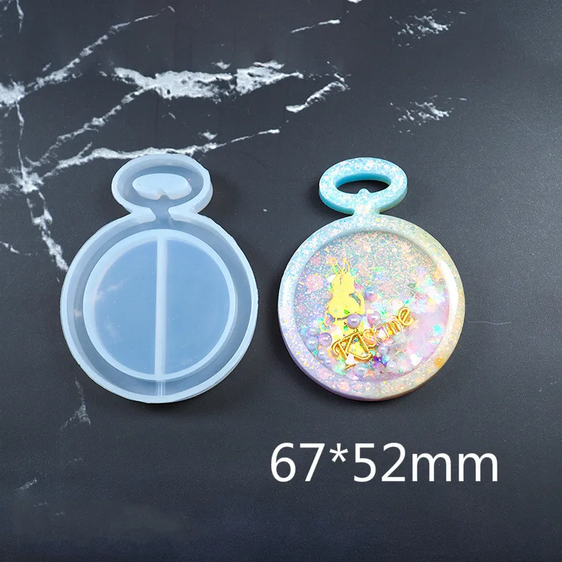 Pocket watch Встряхнуть очарование мороженого силиконовая форма дриппи эскимо Смола плесень звезда медведь ключ форма для выпечки цепочки Kawaii ремесло УФ смолы поставки 1 шт - Цвет: Pocket watch