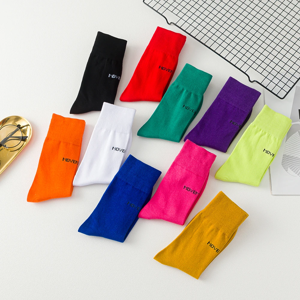 Носки женские хлопковые в стиле ретро свободные дизайнерские рождественские