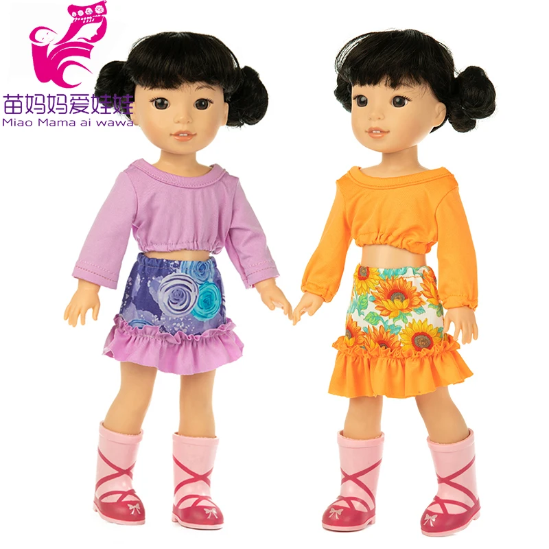 Рубашка Брюки для 14," Wellie Wishers кукольная одежда Camille Ashlyn Kendall Emerson 38 см 36 см Кукла Нэнси наряды