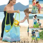 Коллекционная сумка для хранения, сумка, милая детская сумка для переноски песка, пляжная сумка для игрушек, большая Сетчатая Сумка для хранения игрушек для детей