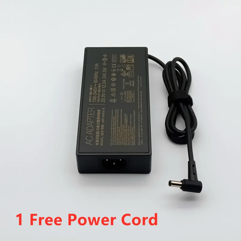 Оригинальный адаптер питания переменного тока ADP-240EB B 20V 12A 240W 6 0x3 7mm для ASUS ROG 15 GX550LXS