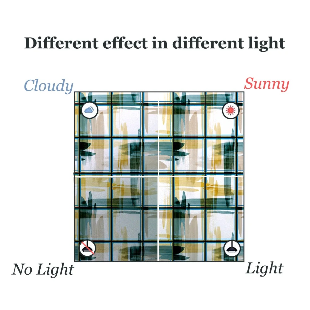 DICOR 45*200 см абстрактное искусство витражное окно пленка INS стиль Современная мода
