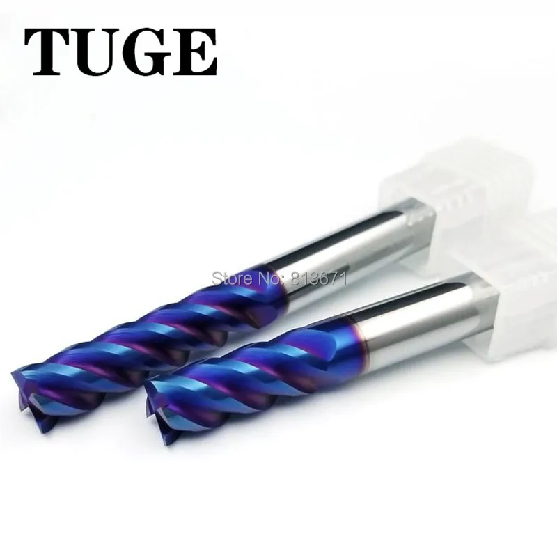 Высокоскоростной режущий станок с ЧПУ HRC65 HEC62 Вольфрамовая сталь 4 фрезы