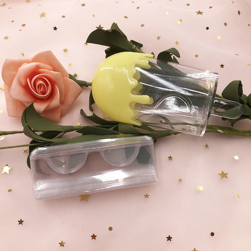 Коробка для ресниц с фруктовым фруктом новый стиль упаковка норковых милые