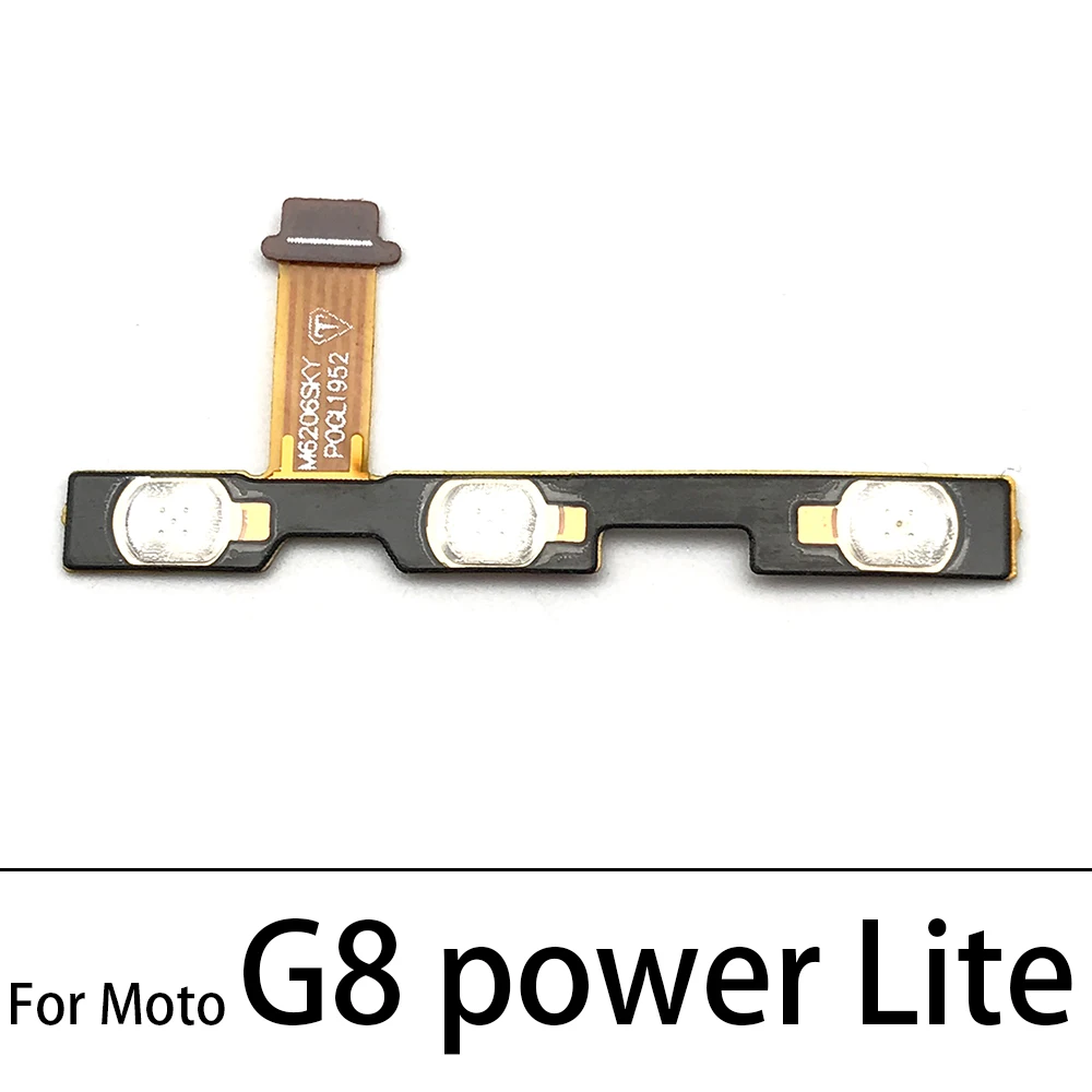 Боковая кнопка питания и громкости гибкий кабель для Motorola Moto G5 G6 G9 G7 G8 Play Plus Power Lite