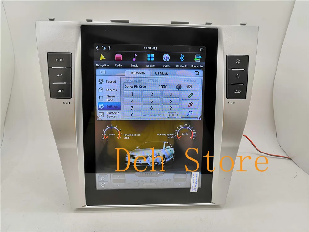 10 4 ''вертикальный экран Tesla Style Android 8 1 автомобильный DVD плеер GPS навигация Радио