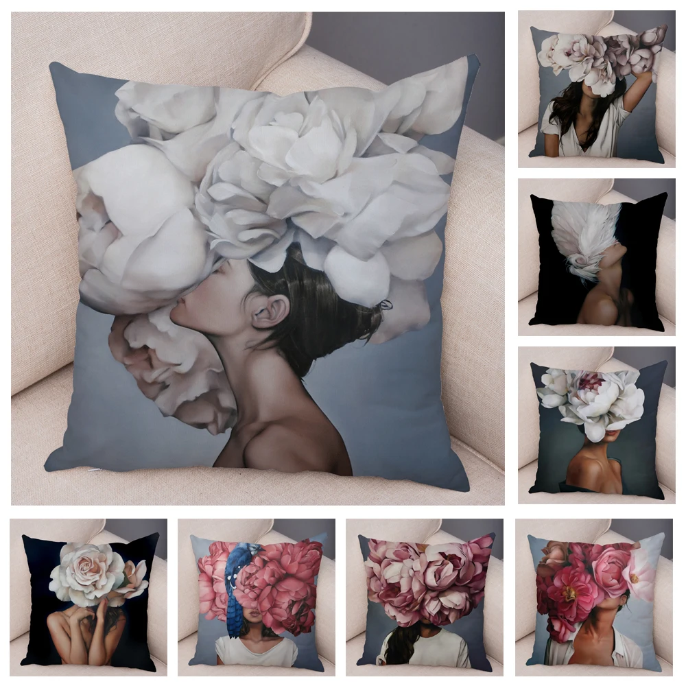 Эстетичный чехол для подушки в стиле Харадзюку декоративная наволочка с