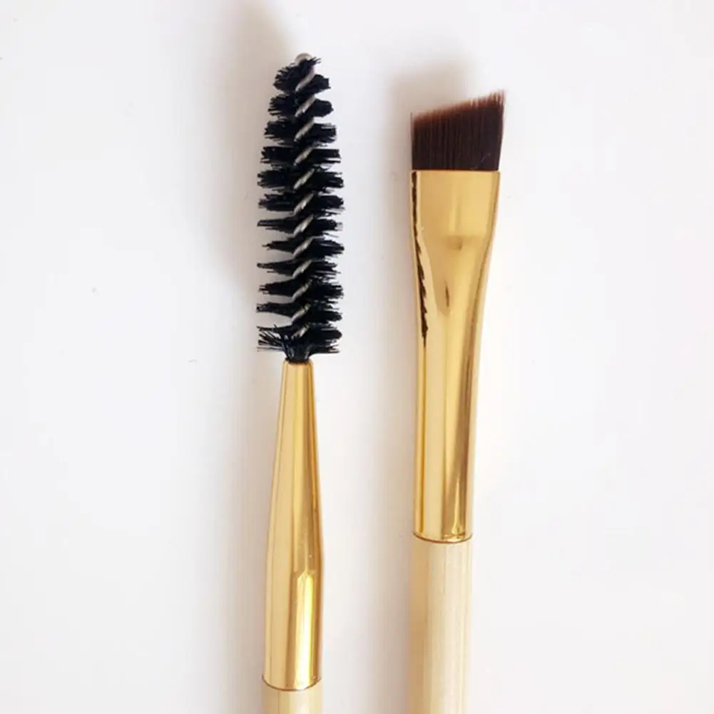 

1 Pcs Cosmetic Powder Eye Shadow Foundation Blush Blending Brush Double-ended Brush Eyebrows Eyebrow Beauty Bamboo Handle M G2N8